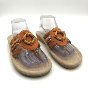 Earth Sandals Women's Size 10 Logan Brown‎ Leather
